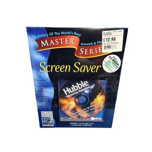 Vintage Rare Retro Master Series Hubble Screensaver  - SEALED Big Box Win98